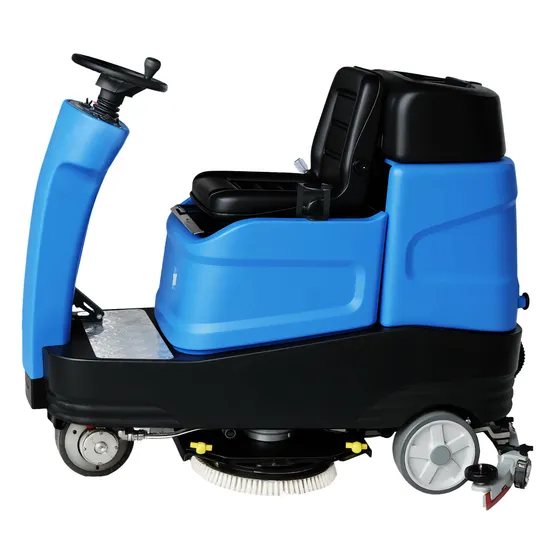 Ride on Double Brush Floor Cleaning Machine Battery Powered Industrial